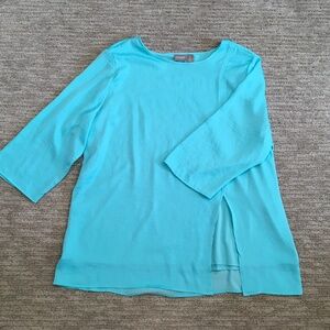 Chicos Teal size 3 top